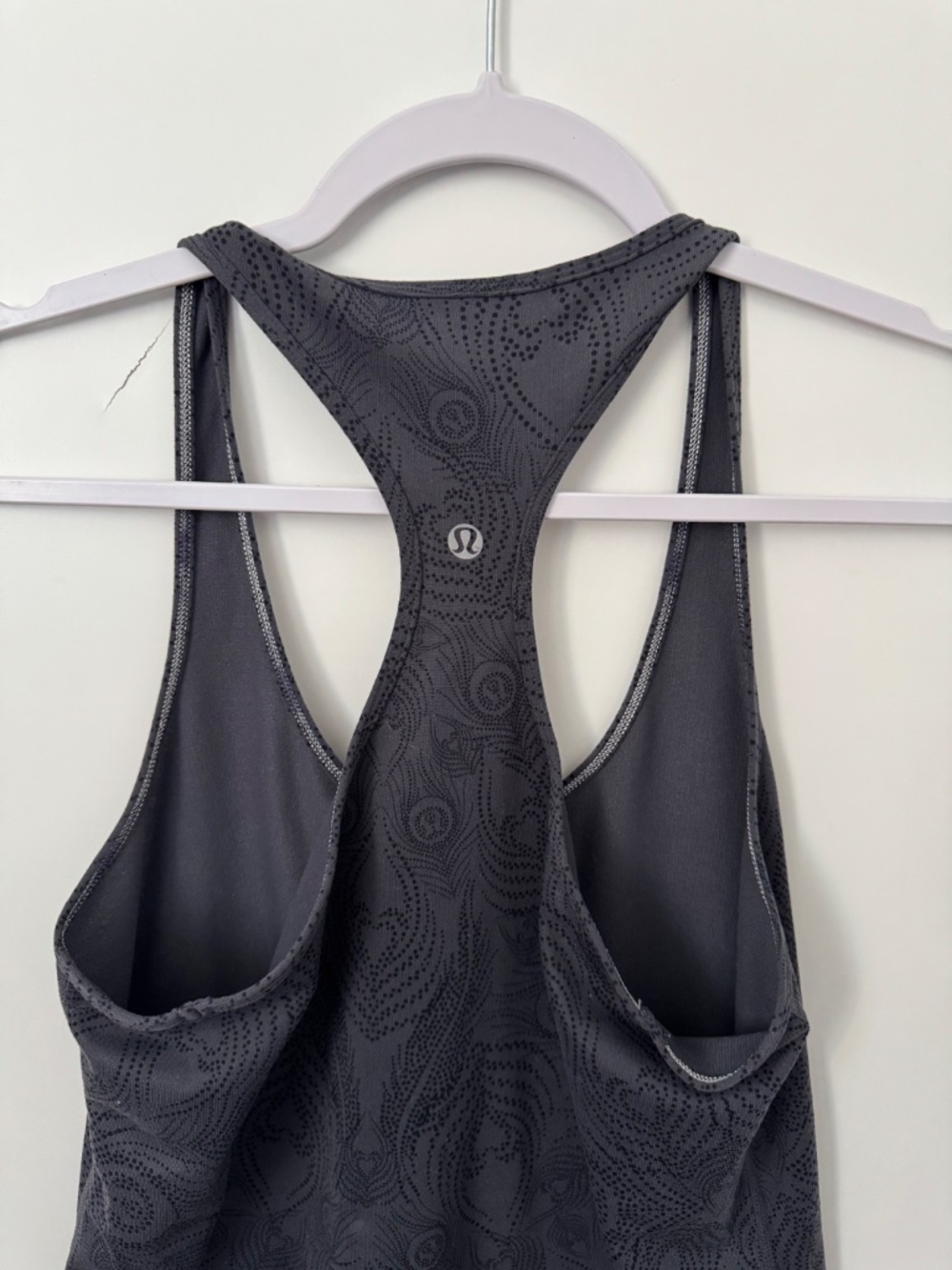 Lululemon Gray Pattern Racerback Tank Top - Picture 4 of 4